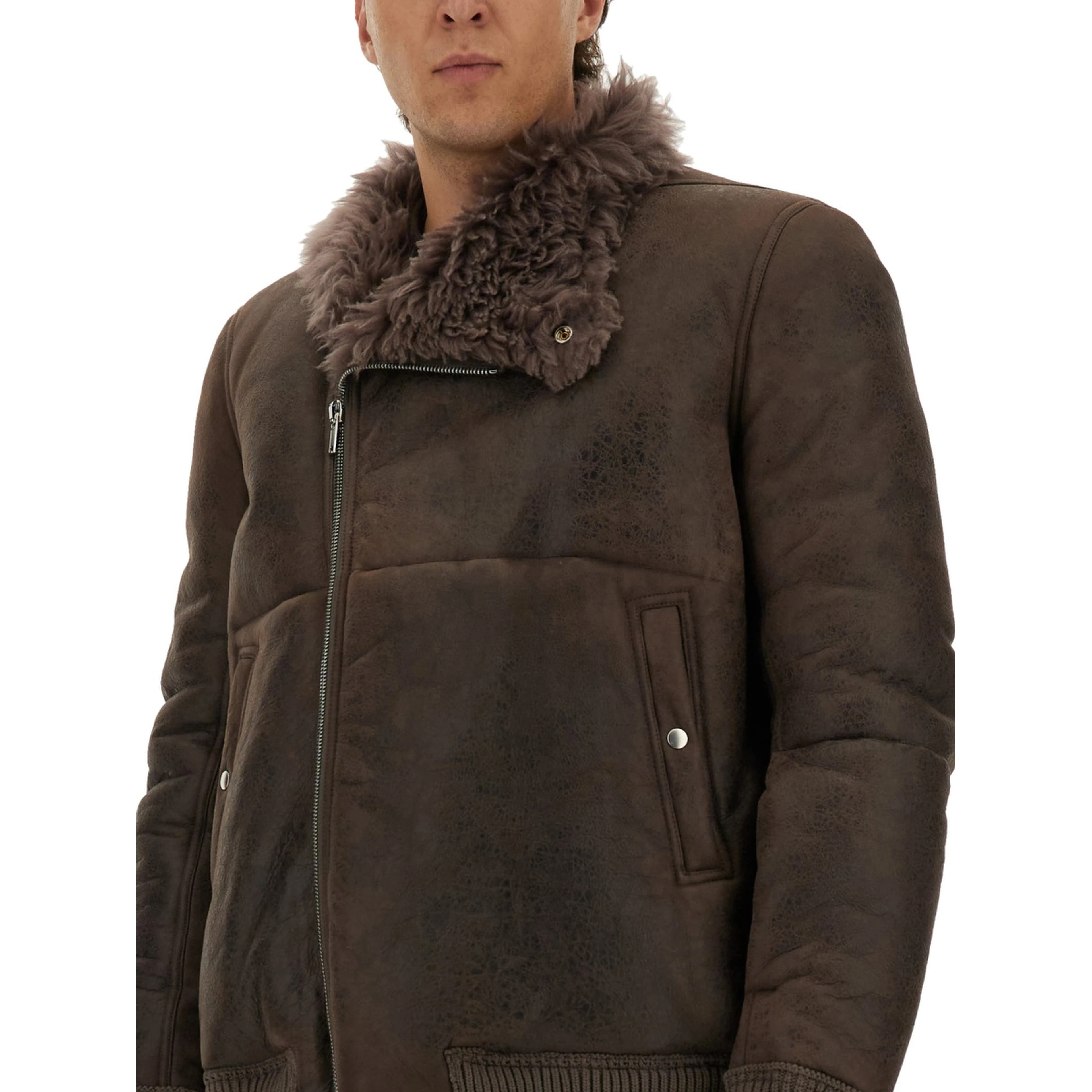 LEATHER BOMBER JACKET