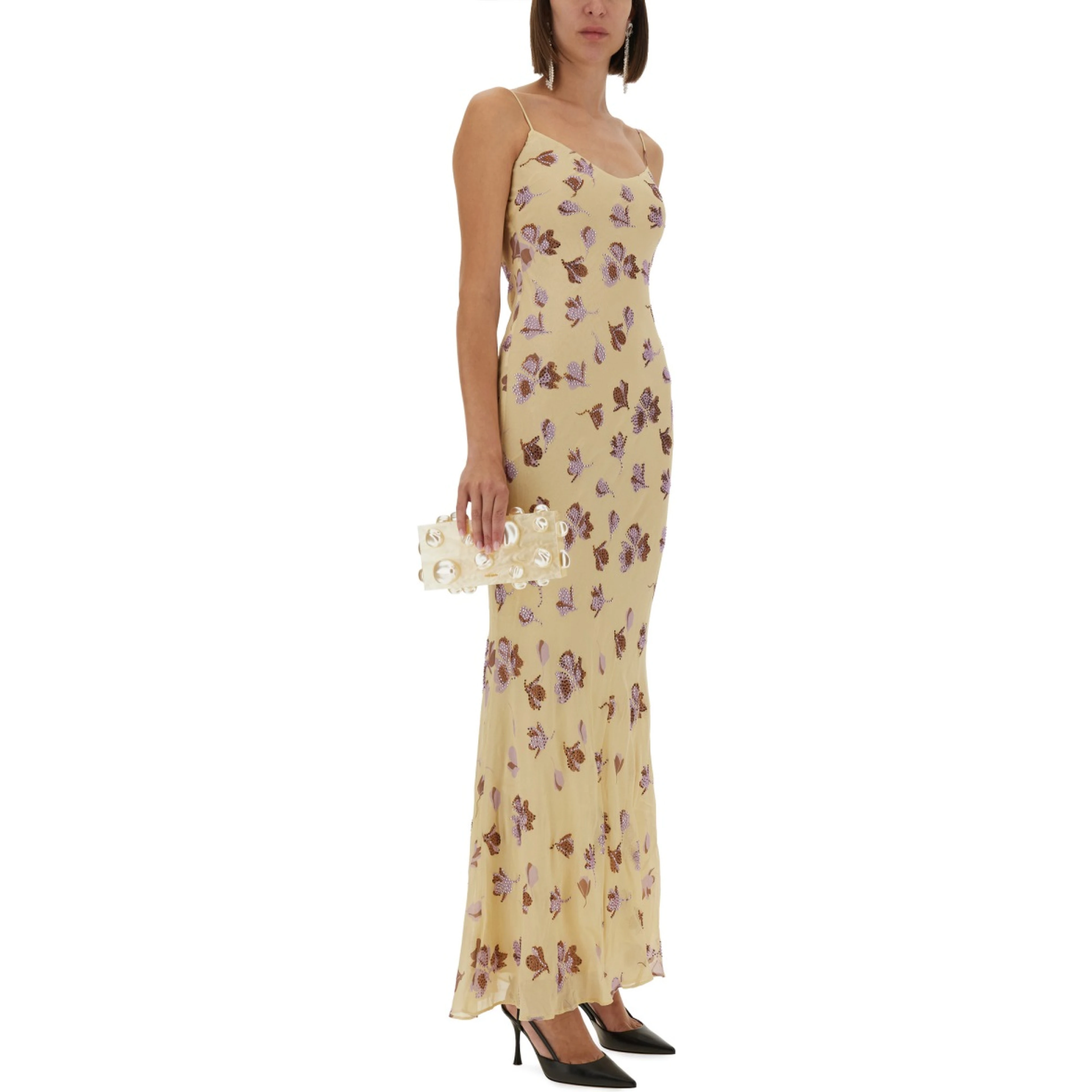 LONG DRESS WITH FLORAL PATTERN