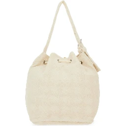 OVERSIZED "T MONOGRAM" BUCKET BAG