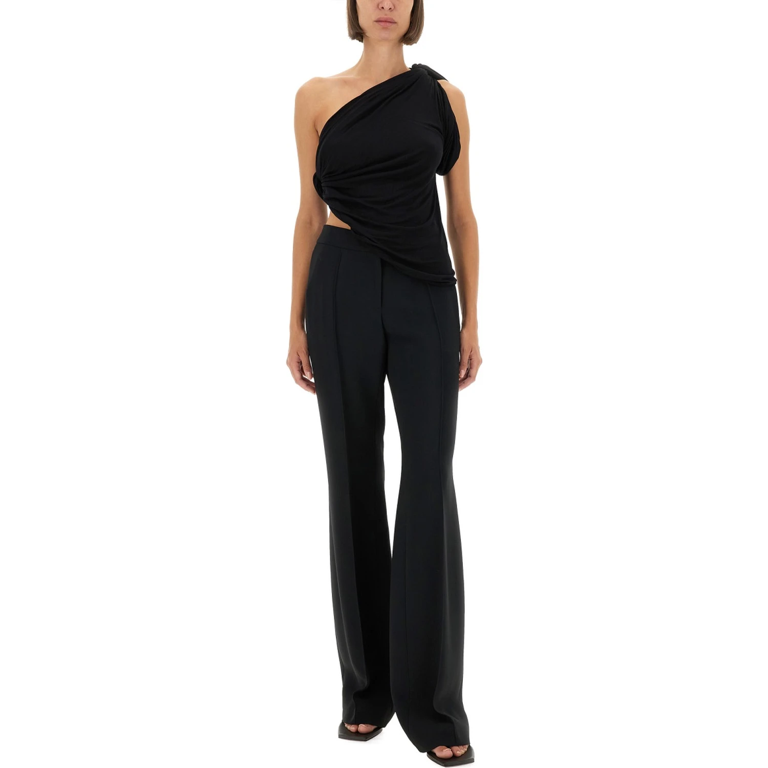 DRAPED ONE-SHOULDER TOP