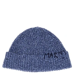 BEANIE HAT WITH "MARNI MENDING" EMBROIDERY