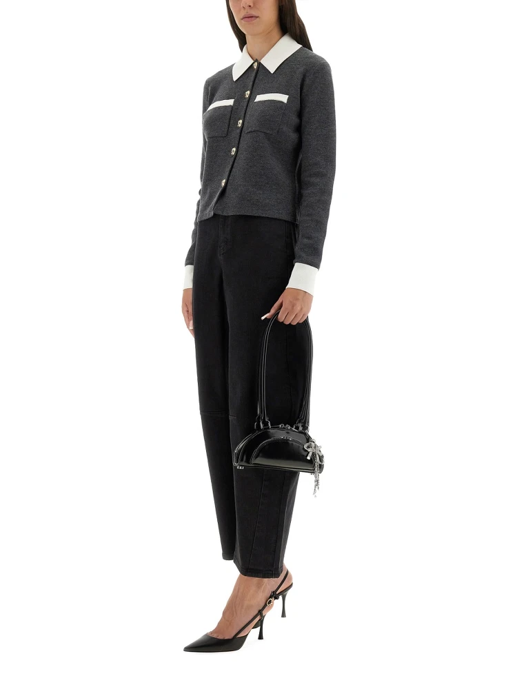 CARDIGAN WITH CONTRASTING COLLAR alternative