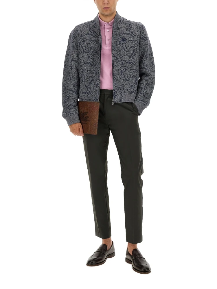 JACQUARD BOMBER JACKET WITH LOGO alternative