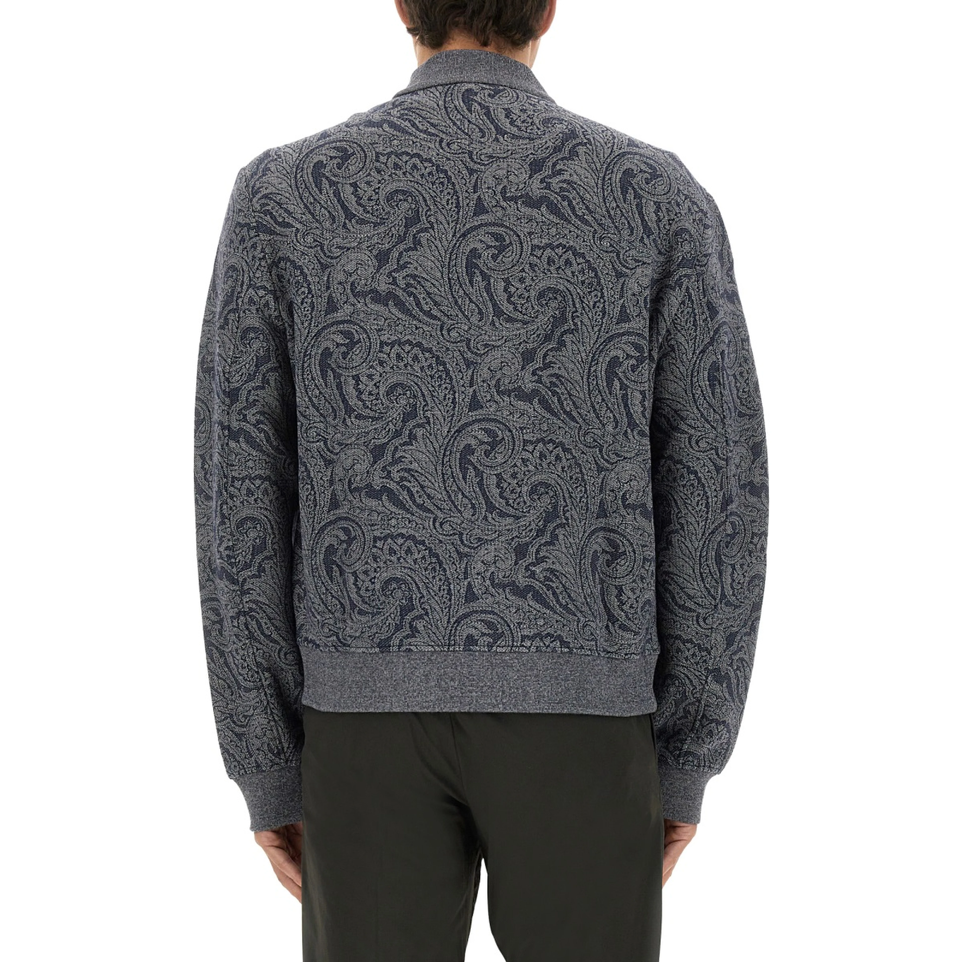 JACQUARD BOMBER JACKET WITH LOGO