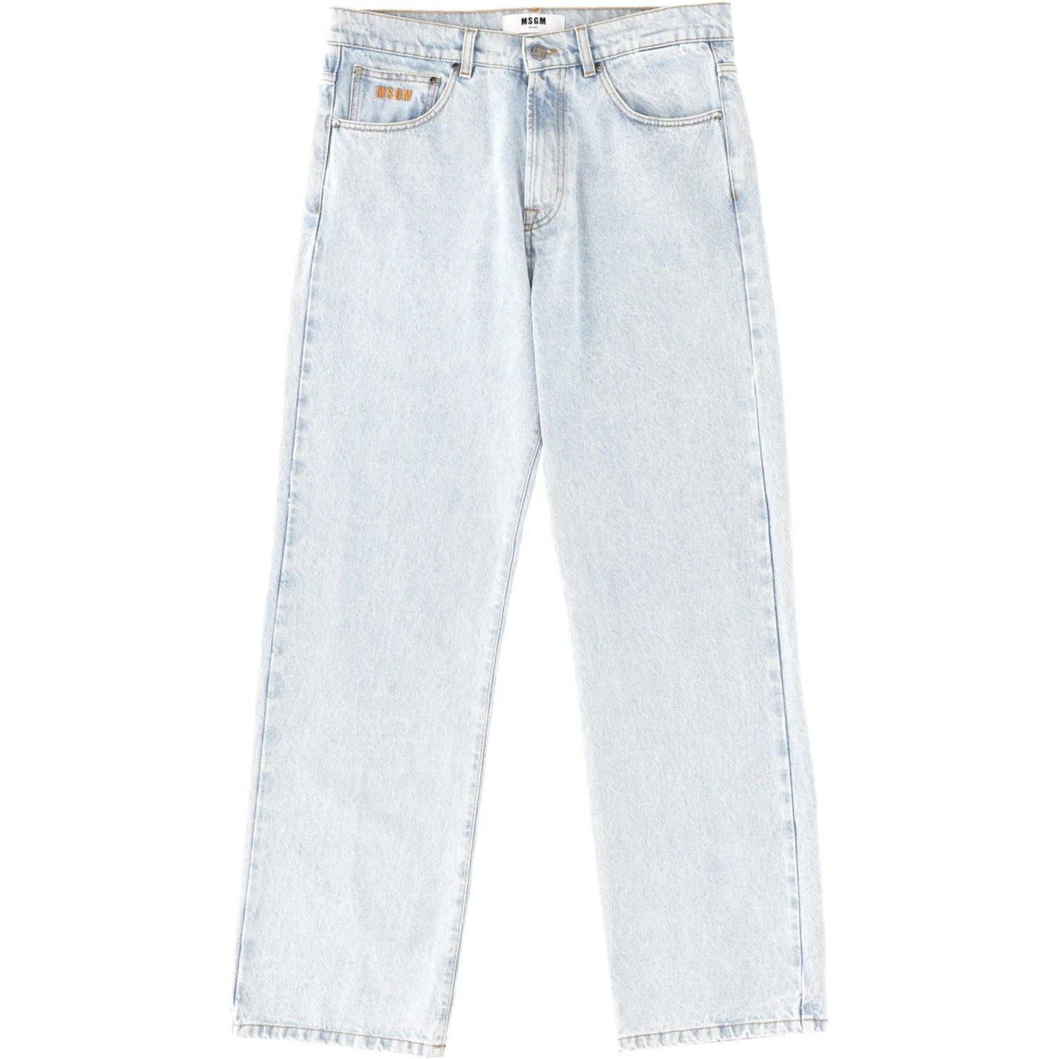 JEANS WITH EMBROIDERED LOGO