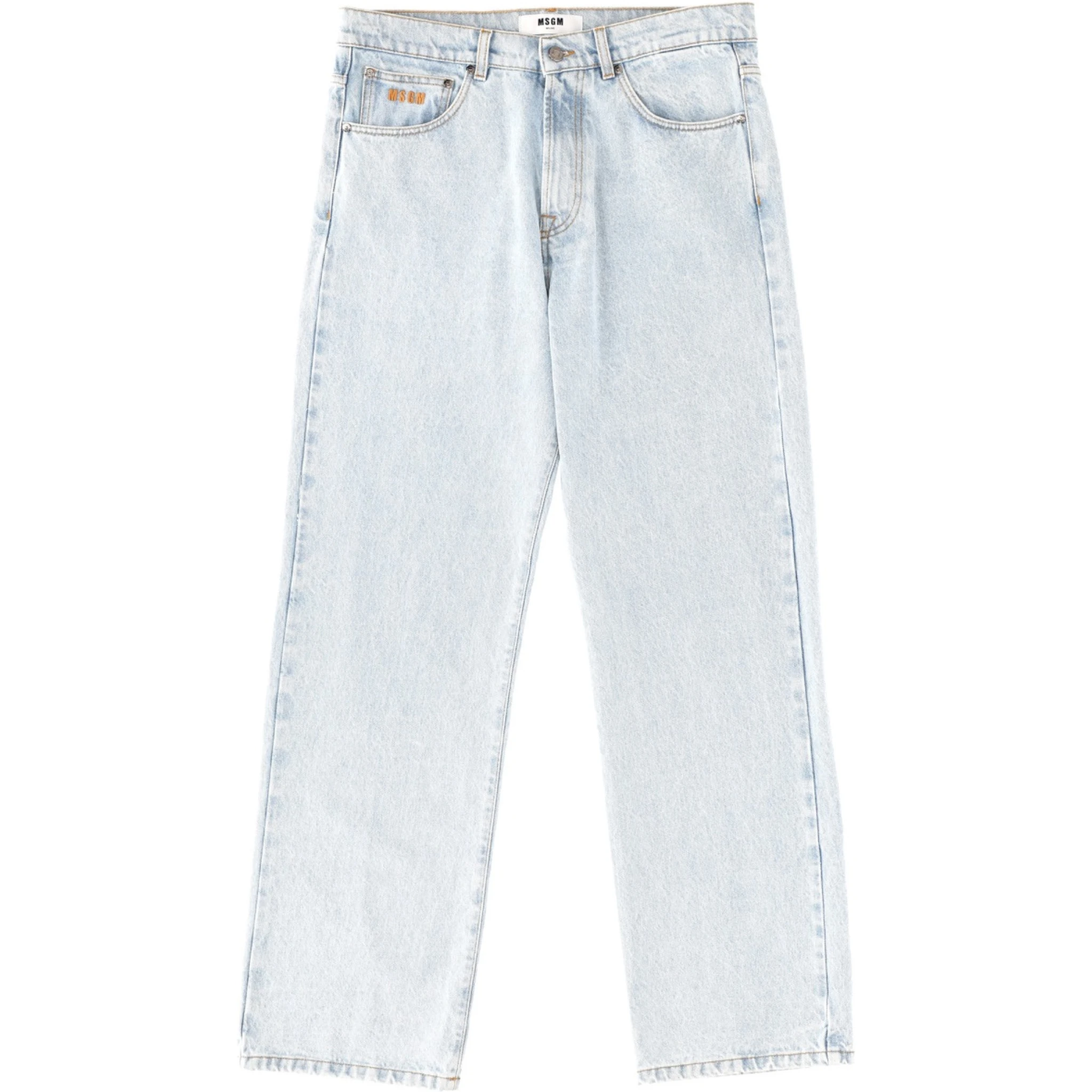 JEANS WITH EMBROIDERED LOGO