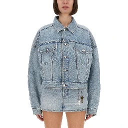 DENIM CLIP-ON TRUCKER JACKET