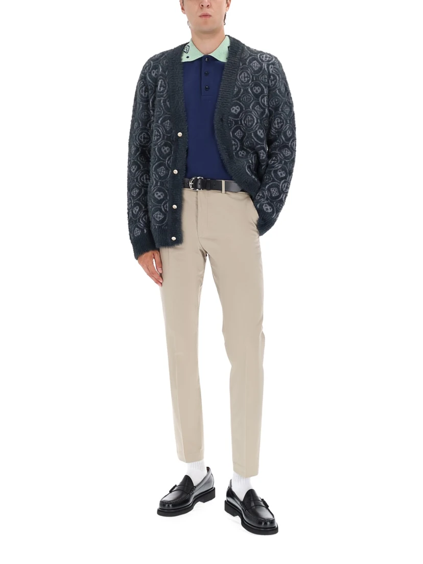 MONOGRAM "FLUFFY" CARDIGAN