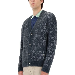 MONOGRAM "FLUFFY" CARDIGAN