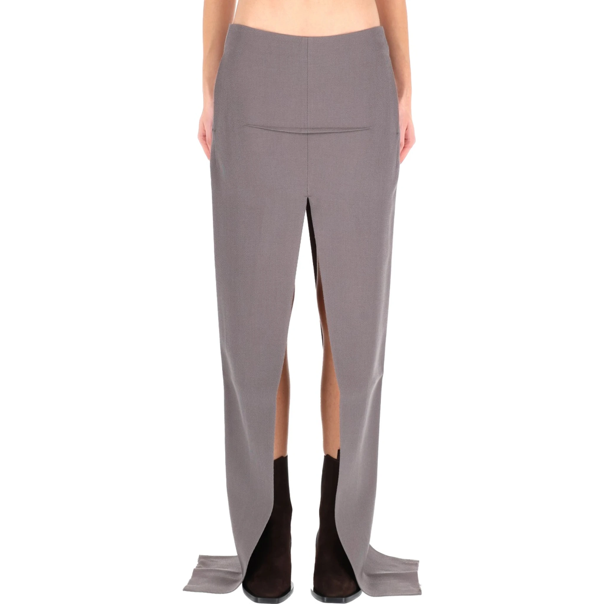 LONG SKIRT WITH CENTER SLITS