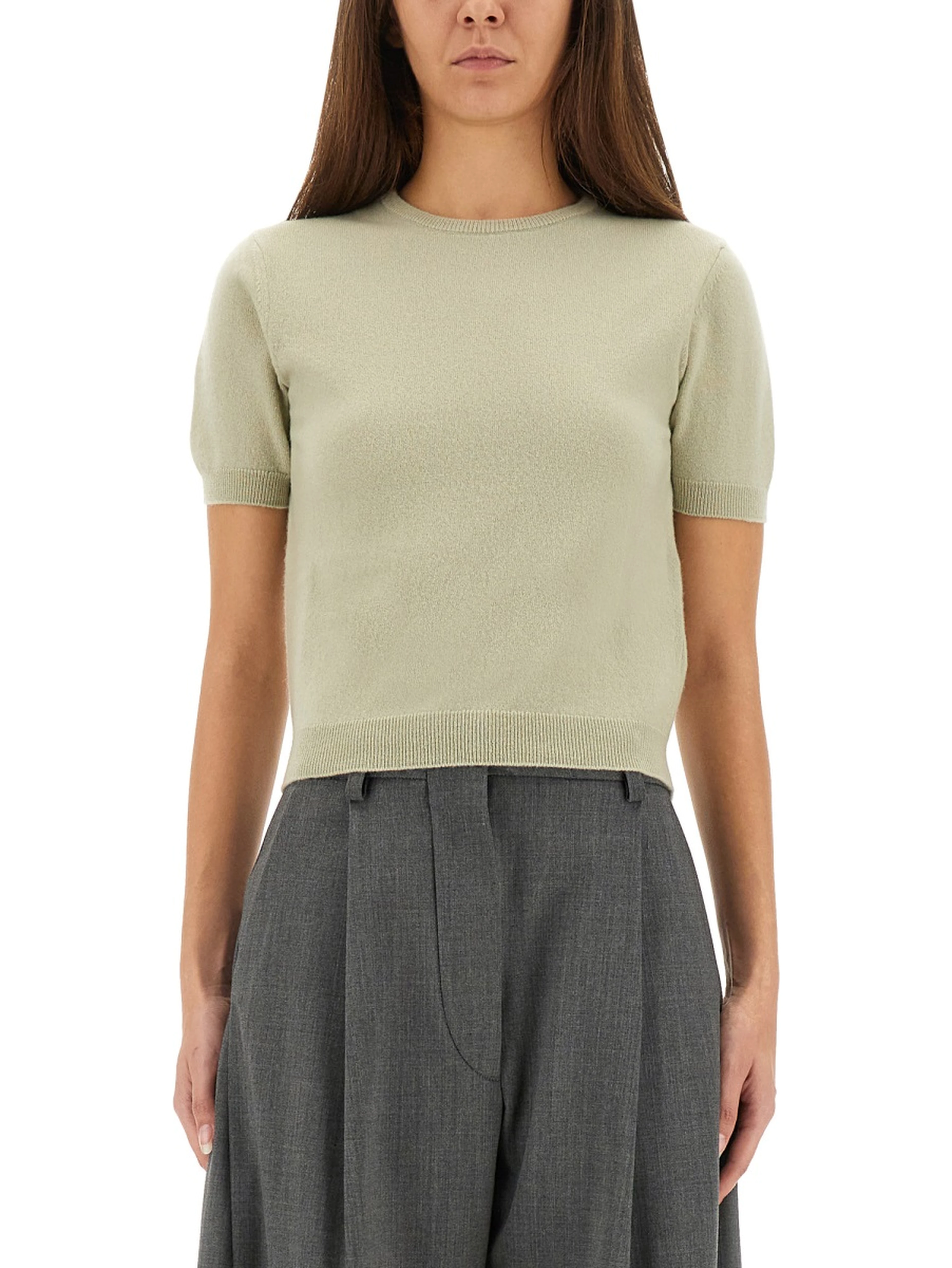 WOOL CREW NECK T-SHIRT