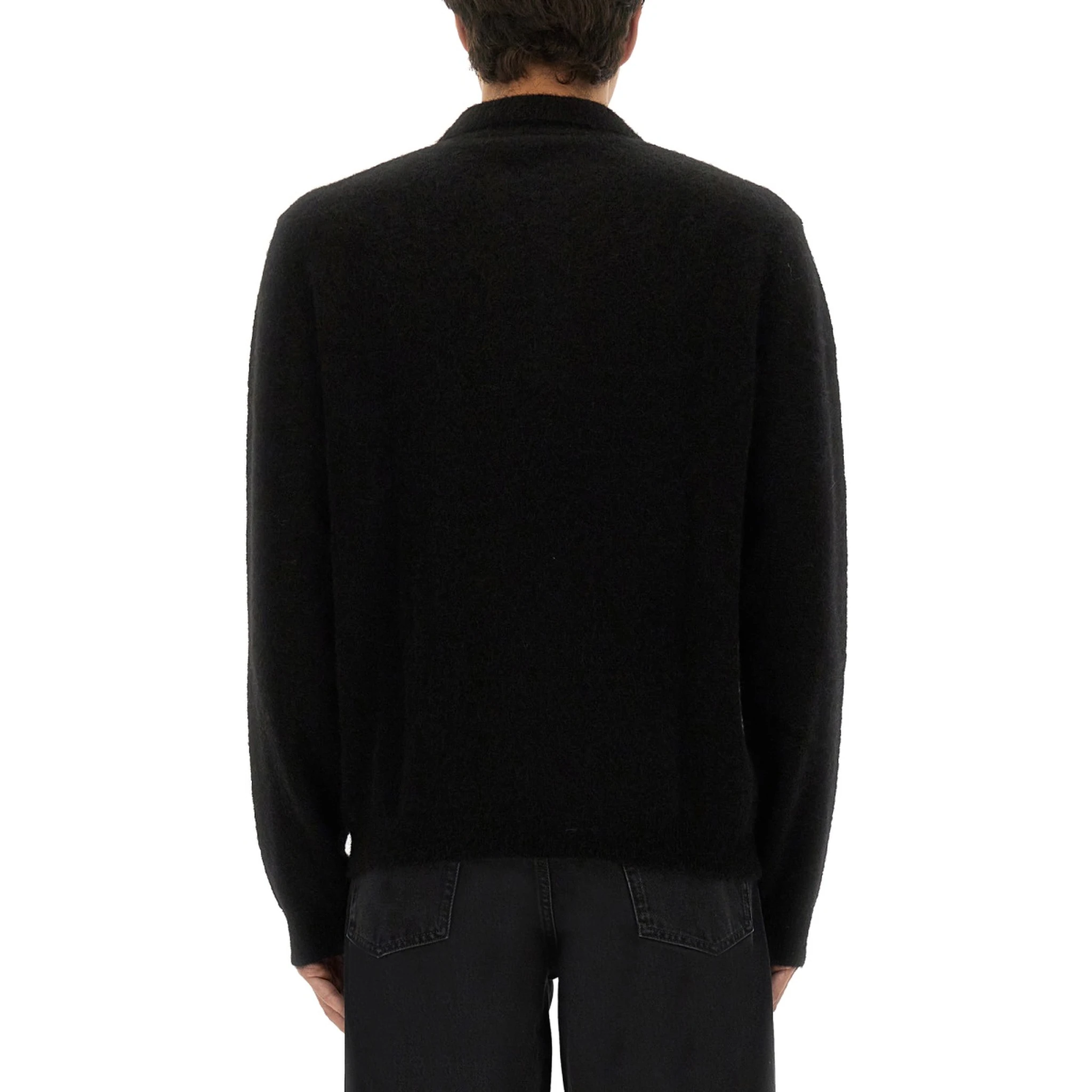 WOOL SWEATER WITH POLO COLLAR