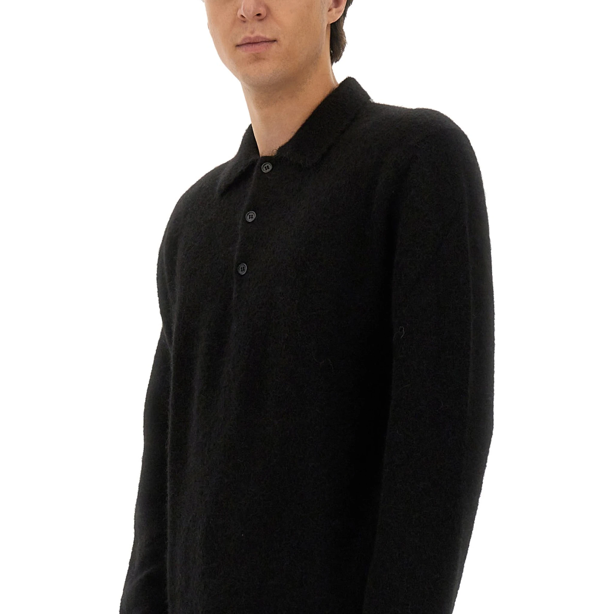 WOOL SWEATER WITH POLO COLLAR