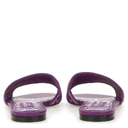 SLIDE SANDAL WITH EMBROIDERY