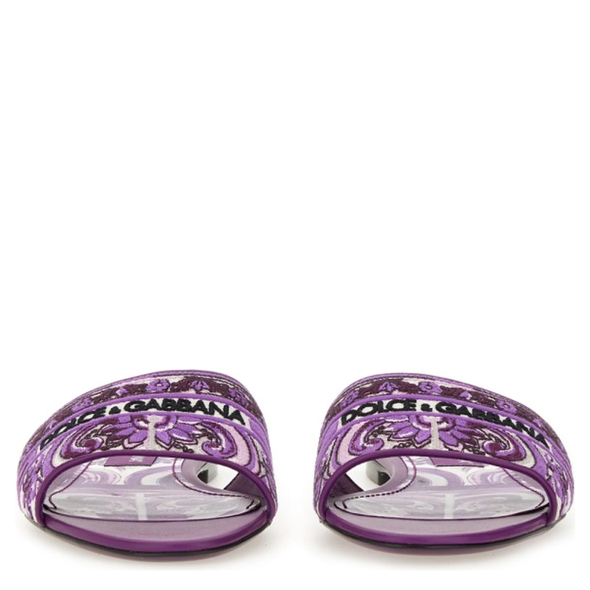 SLIDE SANDAL WITH EMBROIDERY