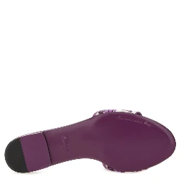 SLIDE SANDAL WITH EMBROIDERY