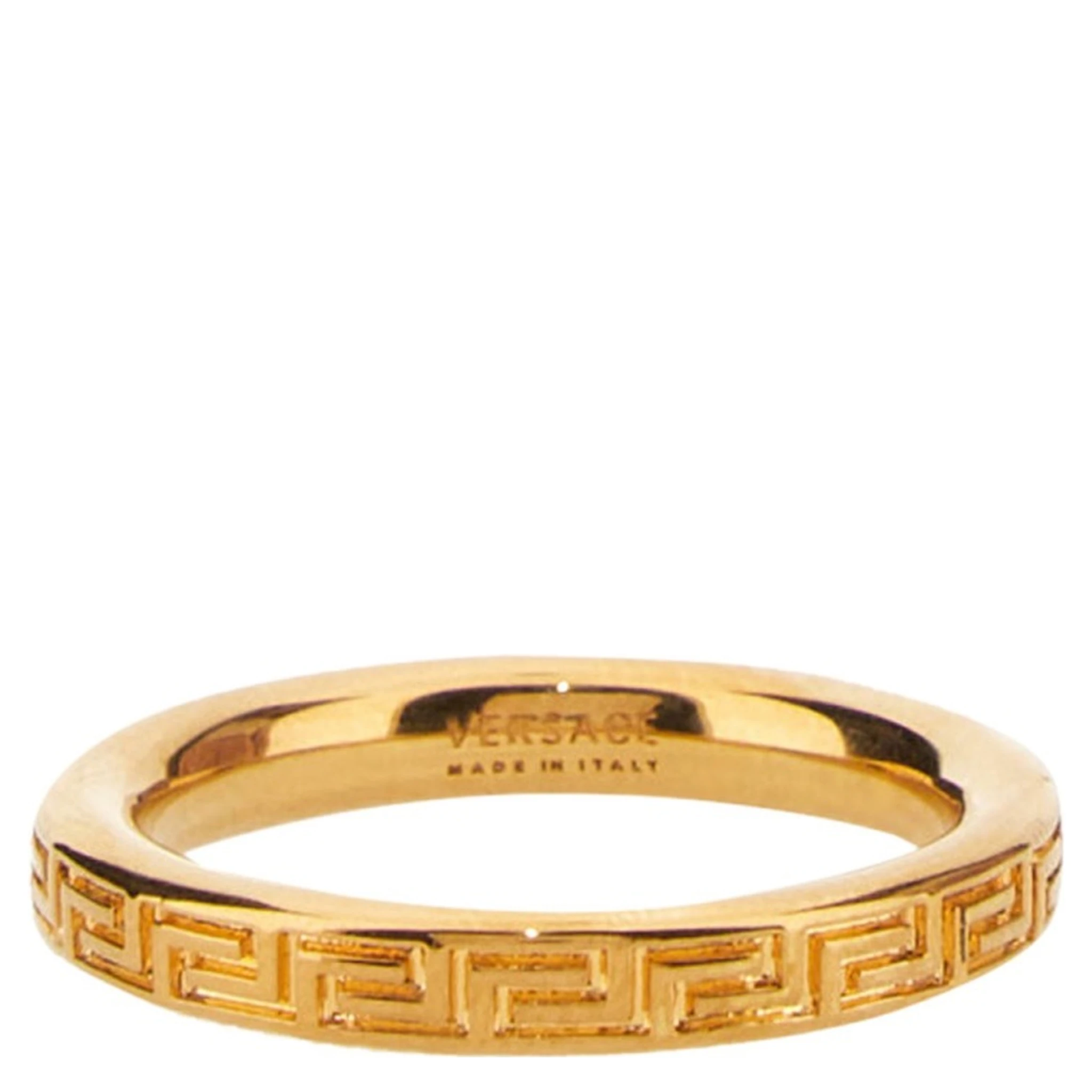 ANELLO CON CHIAVE GRECA INCISA