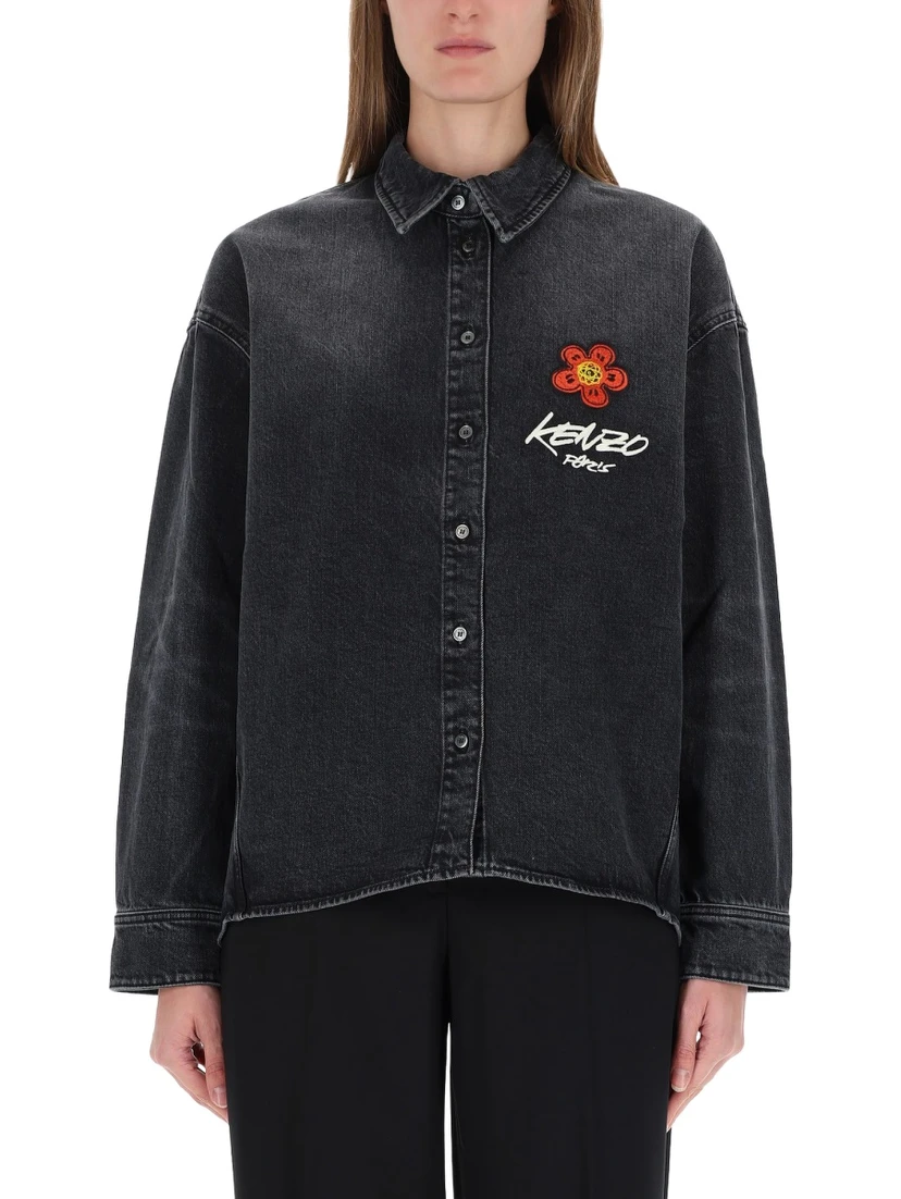 "WORKWEAR" SHIRT WITH KENZO X FUTURA 2000 EMBROIDERY
