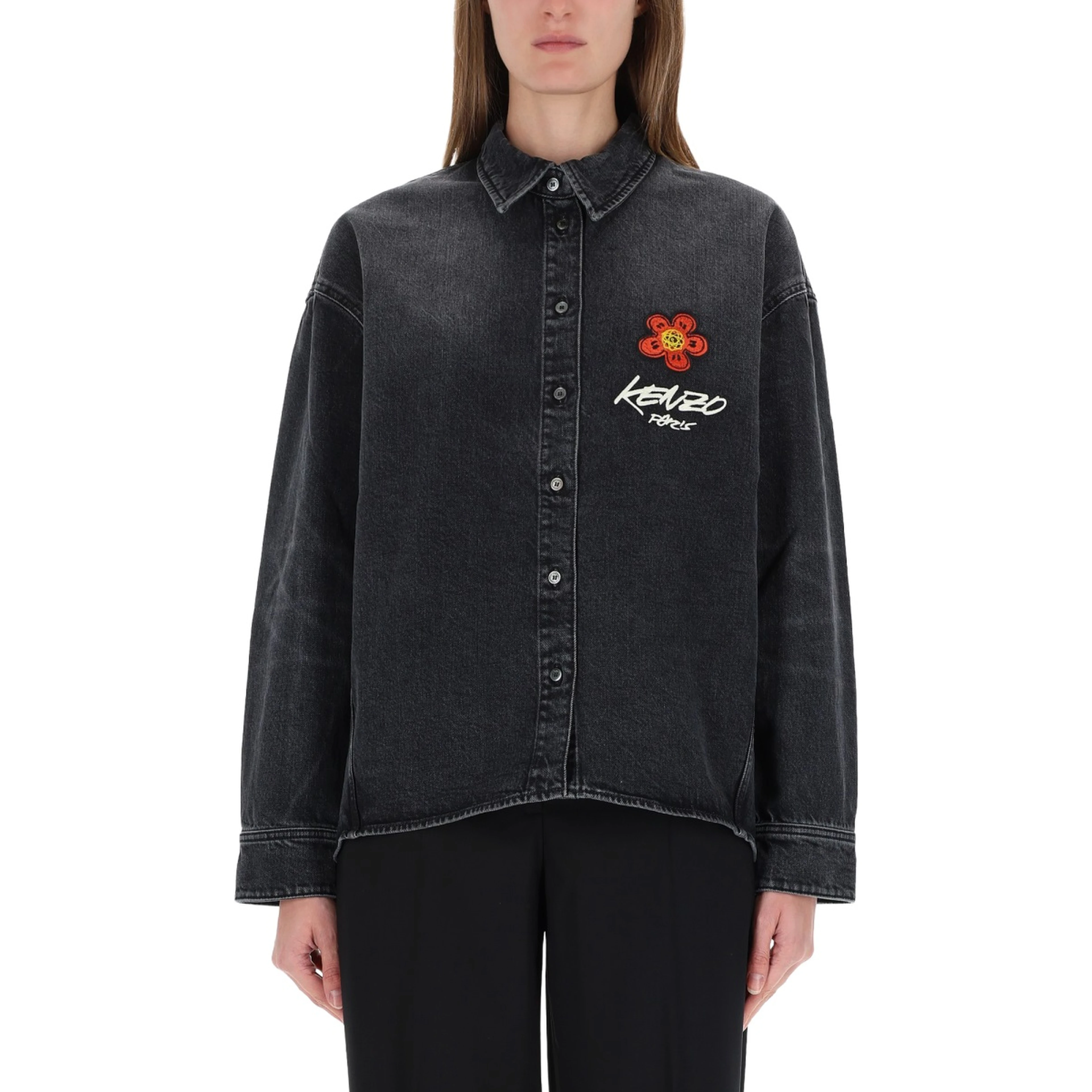 "WORKWEAR" SHIRT WITH KENZO X FUTURA 2000 EMBROIDERY