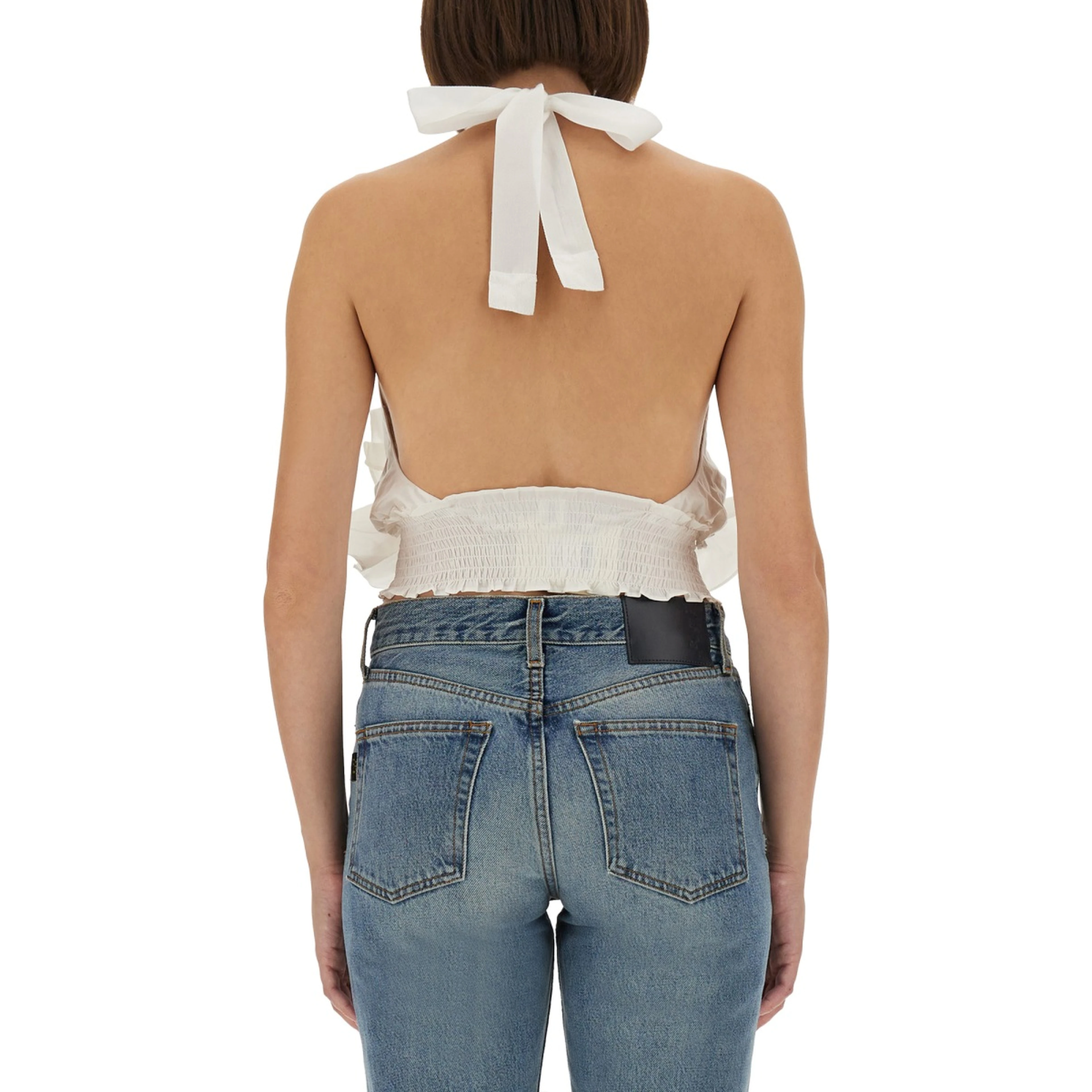 "CYPRUS LAYER" TOP WITH RUFFLES
