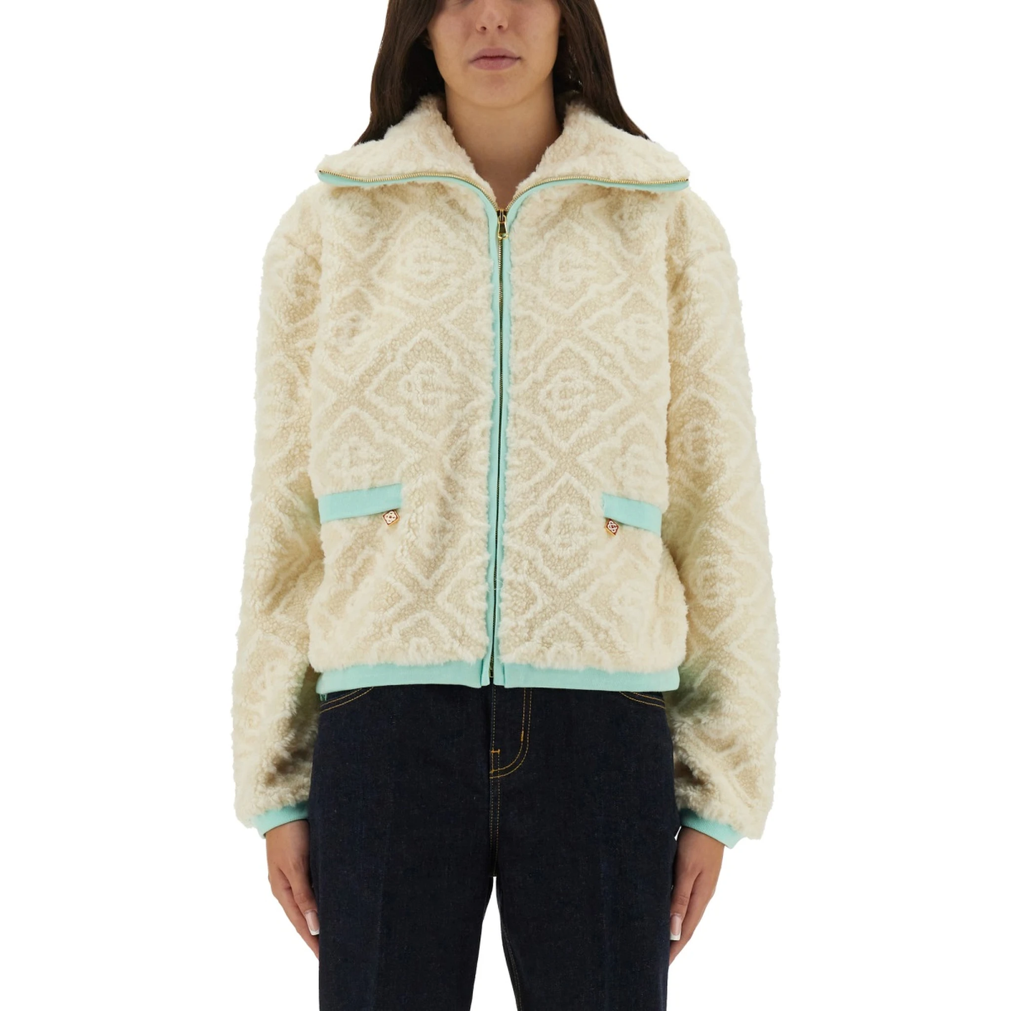 MONOGRAMMED FLEECE JACKET