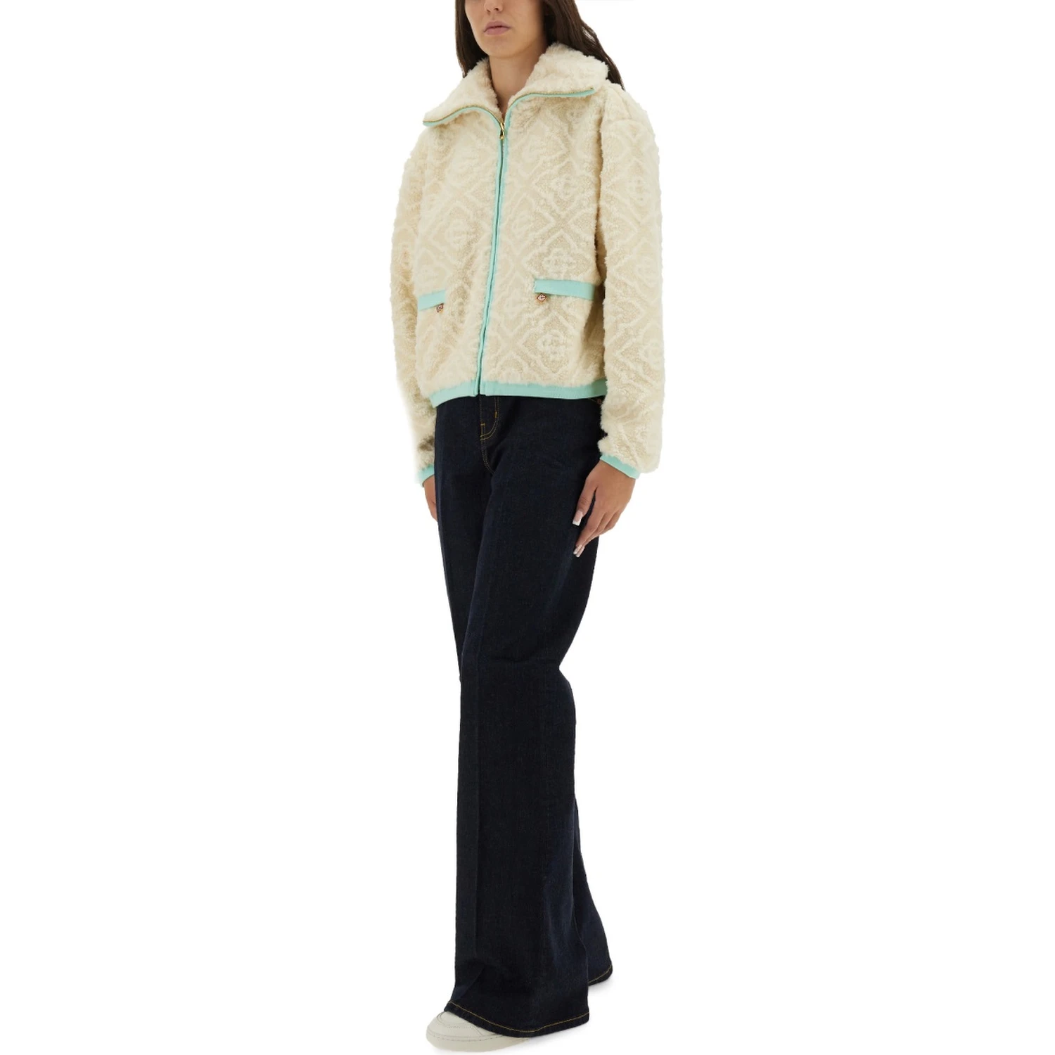 MONOGRAMMED FLEECE JACKET