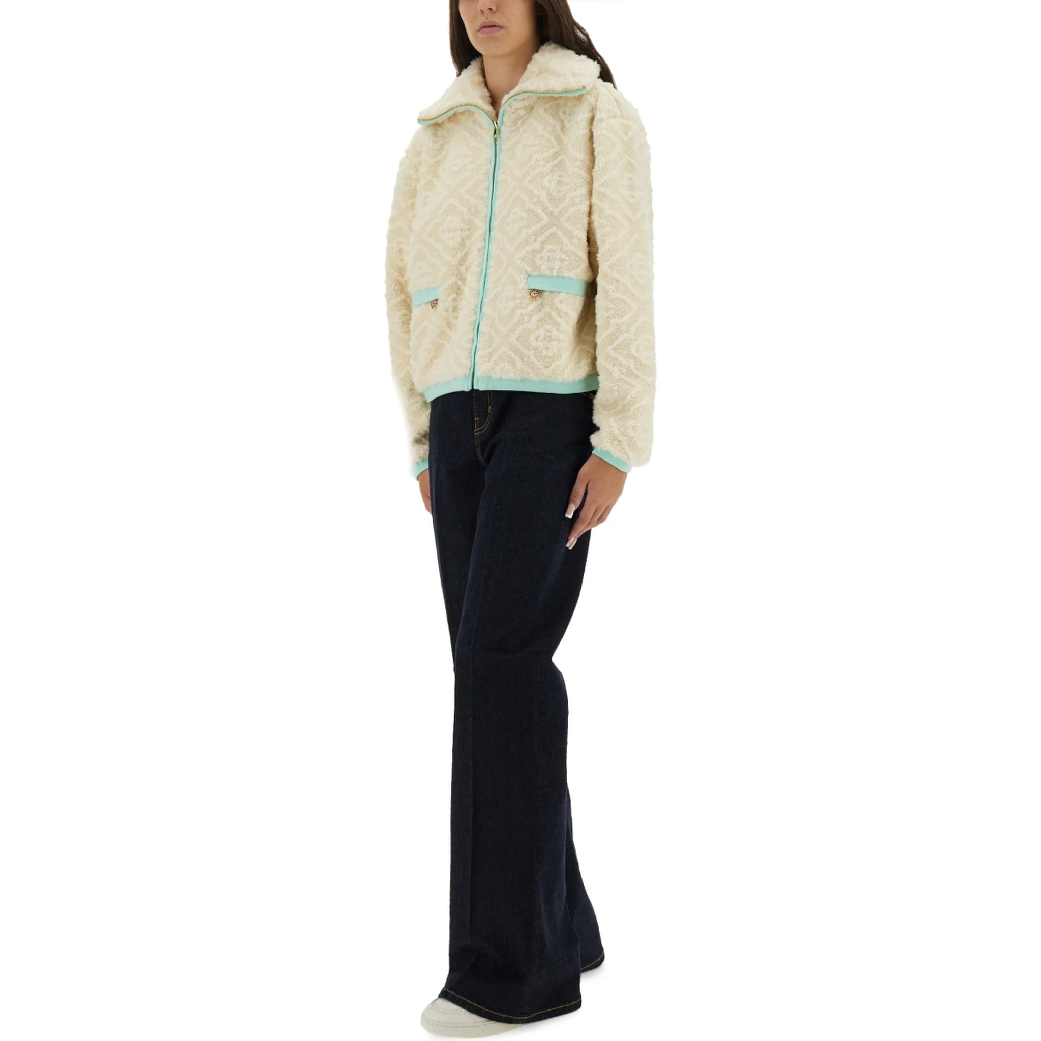 MONOGRAMMED FLEECE JACKET