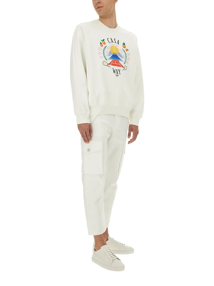 SWEATSHIRT WITH "HOME WAY MOUNTAIN" EMBROIDERY alternative