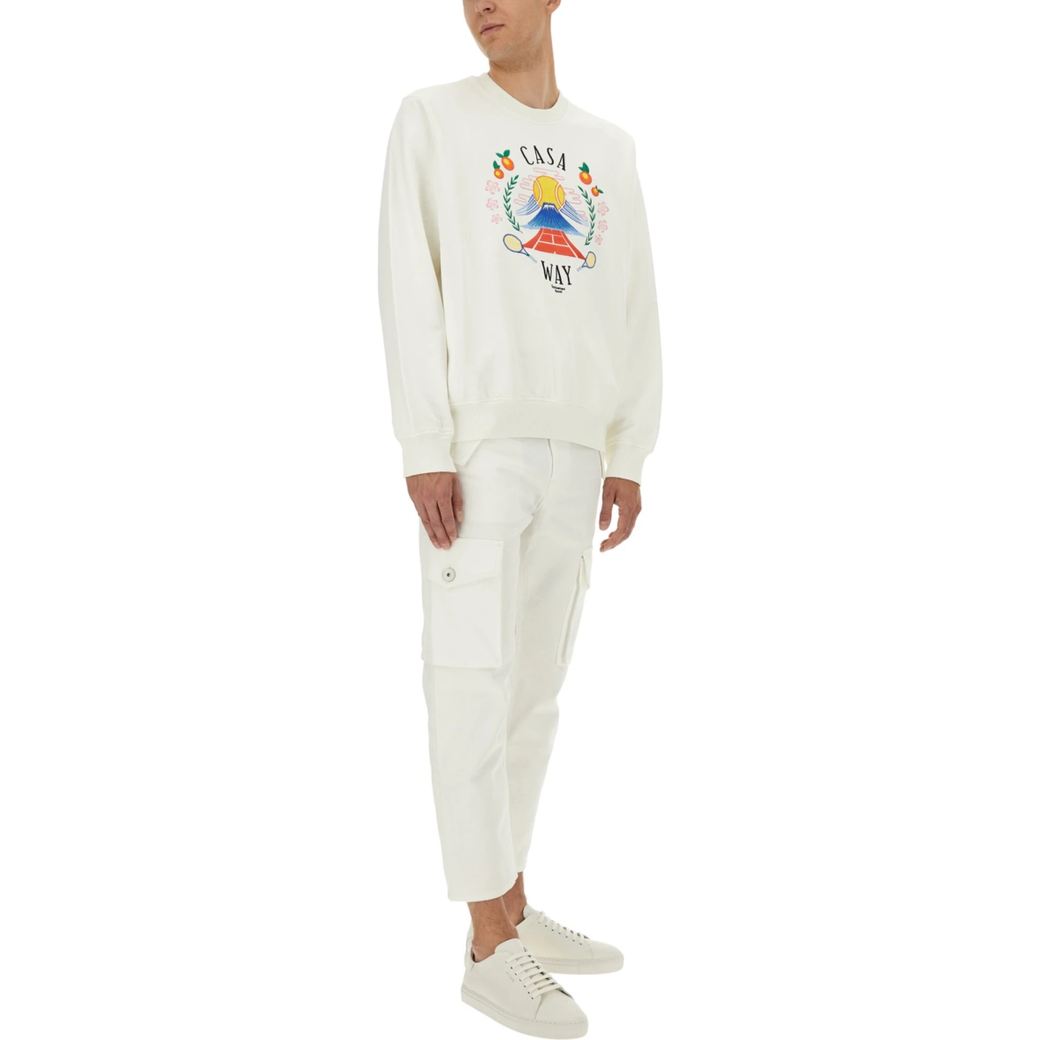 SWEATSHIRT WITH "HOME WAY MOUNTAIN" EMBROIDERY