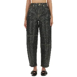 "STARY" JEANS IN SPARKLING FOIL