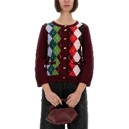 JACQUARD CASHMERE CARDIGAN