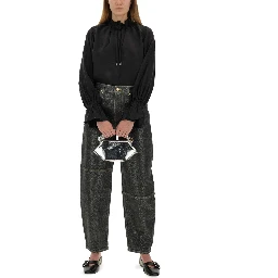 "STARY" JEANS IN SPARKLING FOIL