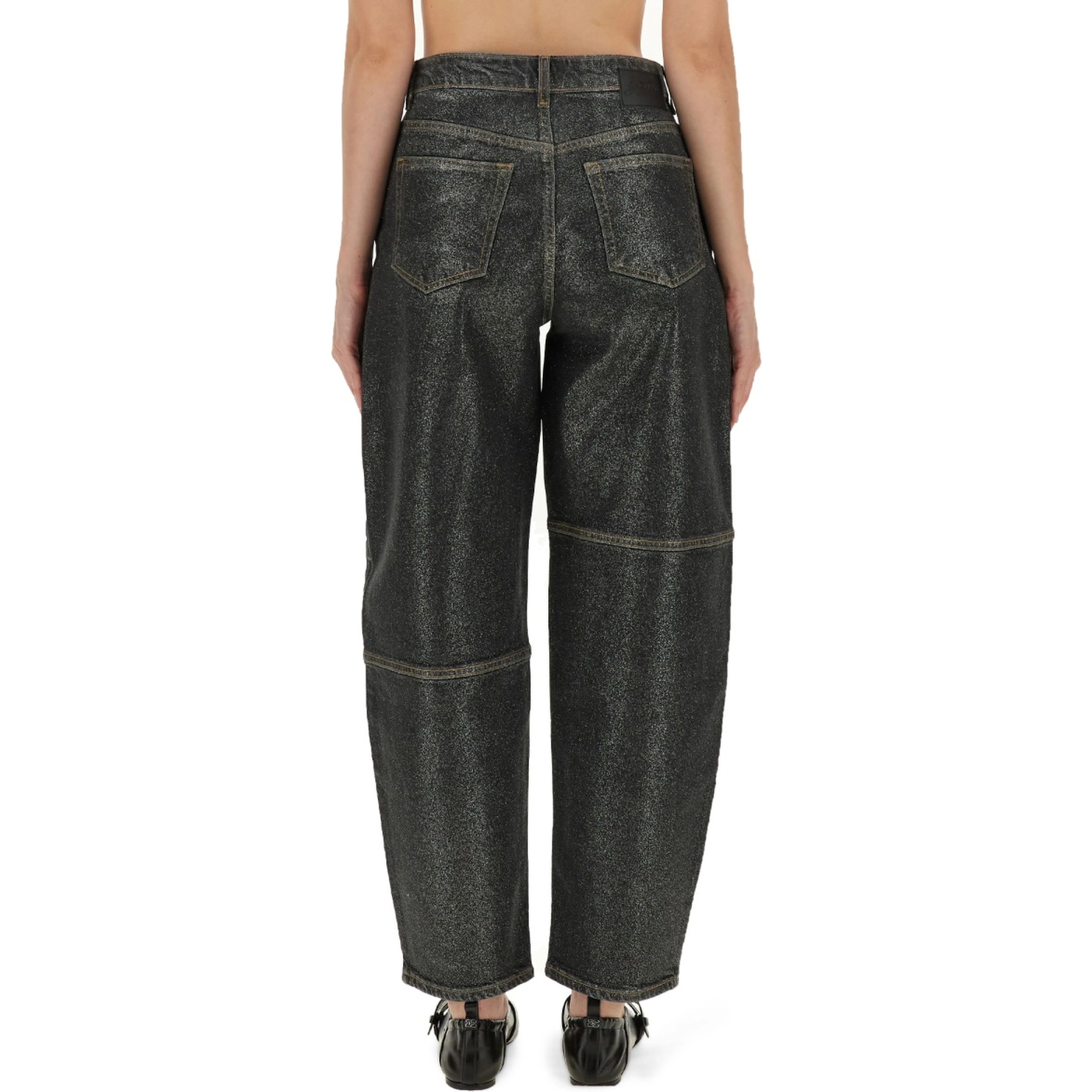 "STARY" JEANS IN SPARKLING FOIL