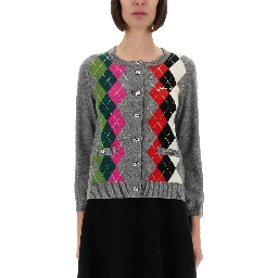 JACQUARD CASHMERE CARDIGAN