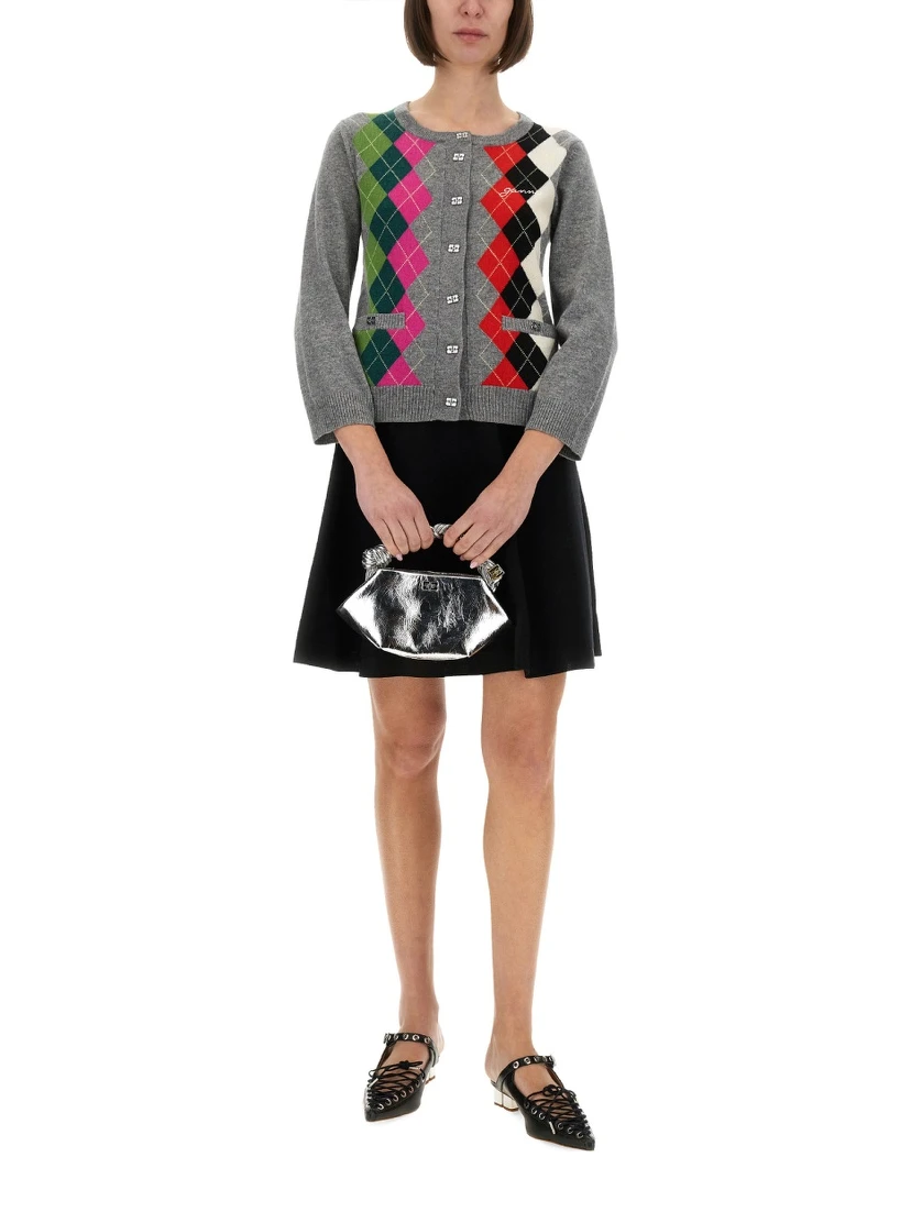 JACQUARD CASHMERE CARDIGAN