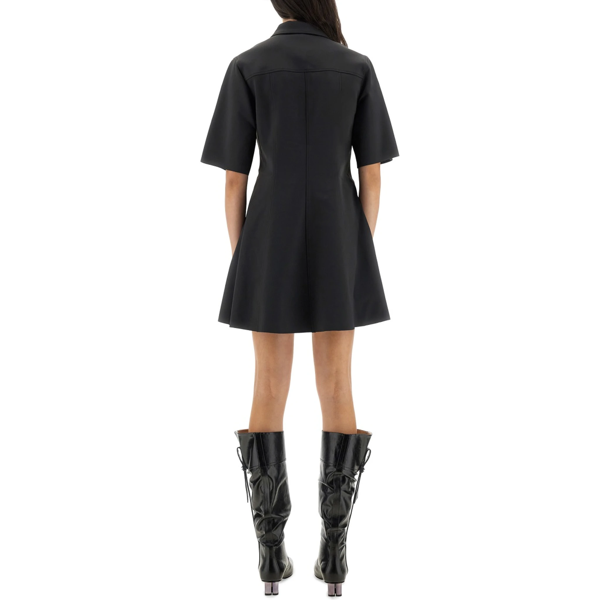 MINI DRESS WITH SCALLOPED BUTTONS