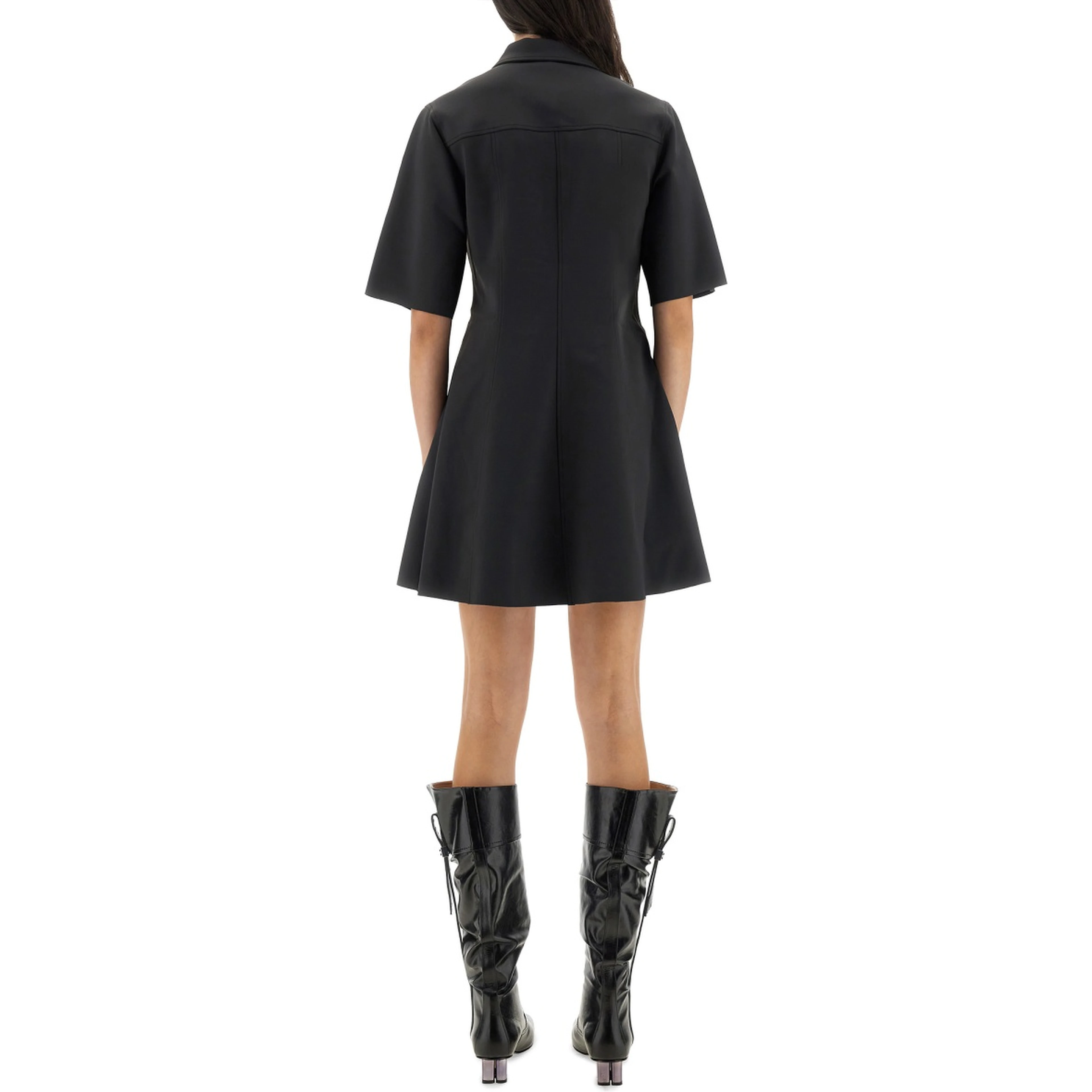 MINI DRESS WITH SCALLOPED BUTTONS