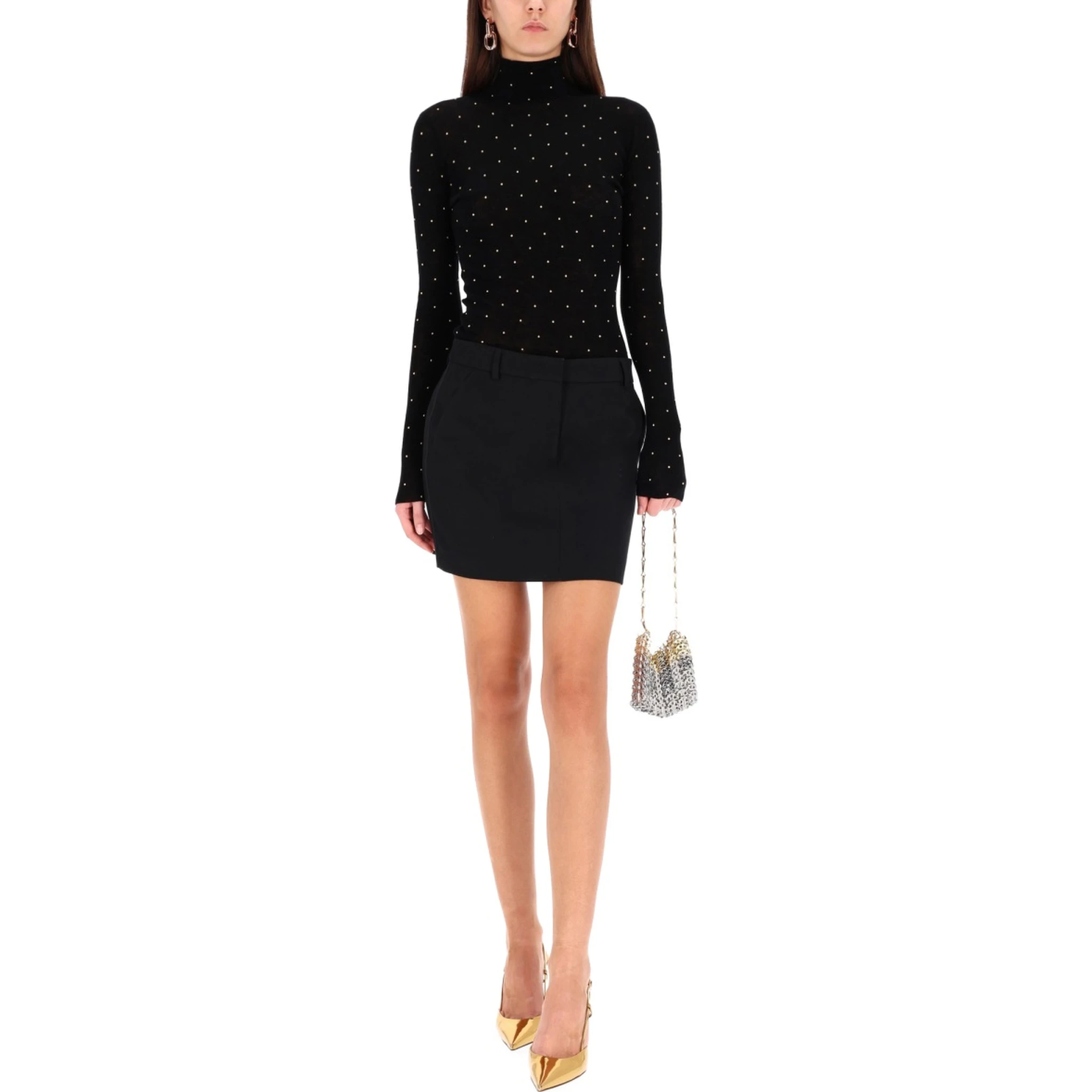 "SECON-SKIN" EFECT MESH WITH STUDS