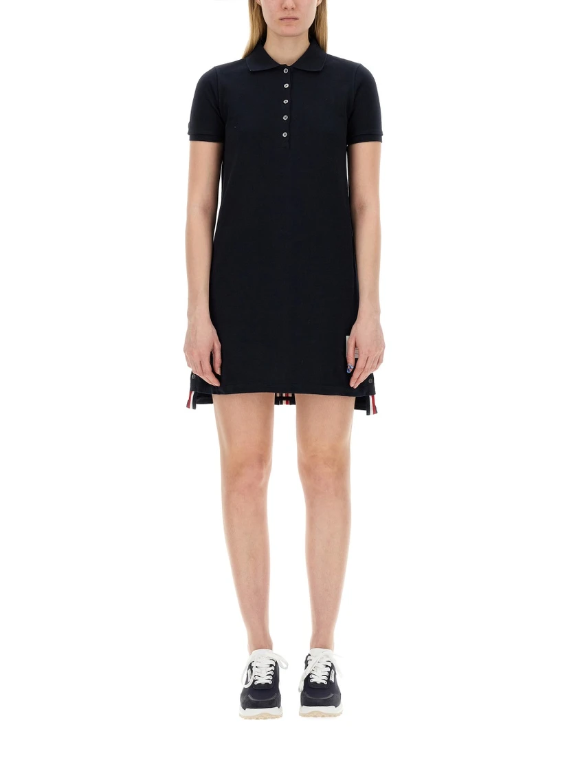COTTON PIQUE POLO SHIRT DRESS
