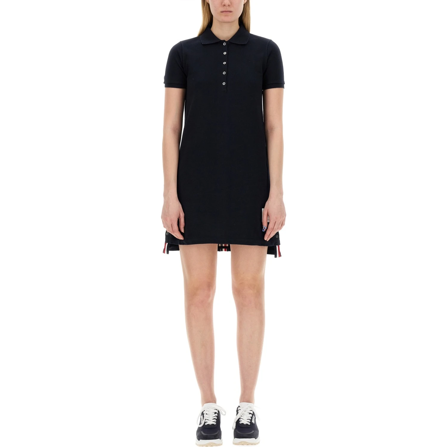 COTTON PIQUE POLO SHIRT DRESS