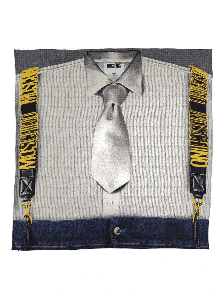 SILK SCARF WITH PRINT