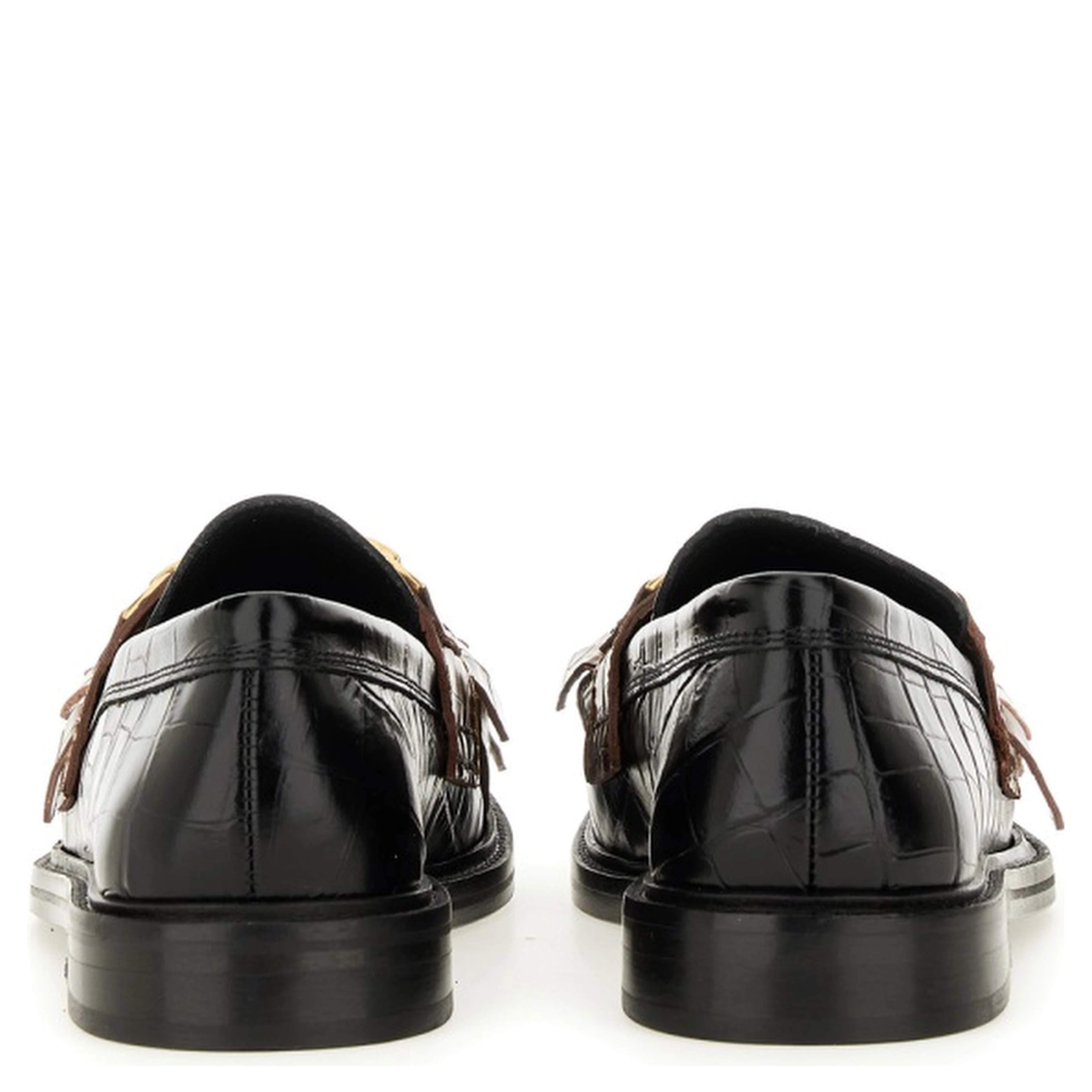 MOCCASIN WITH BANGS AND COIN