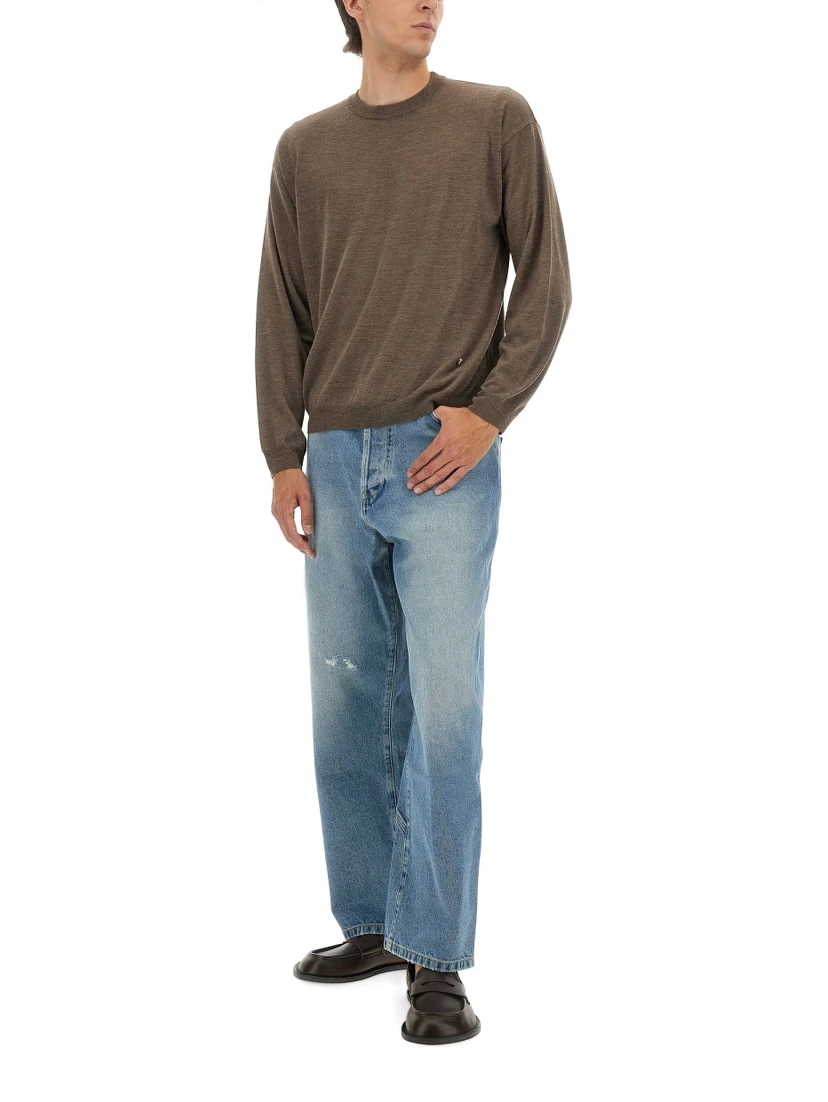 WOOL AND SILK PULLOVER