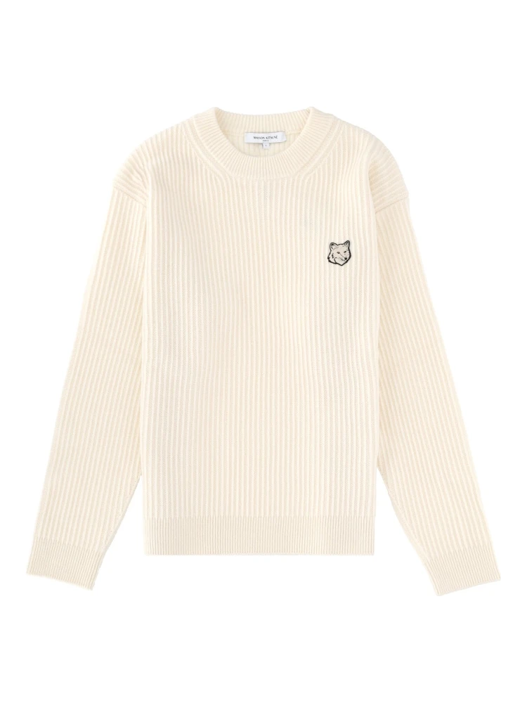 RIBBED KNIT WITH FOX PATCH