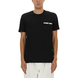 T-SHIRT WITH LOGO RIBBON