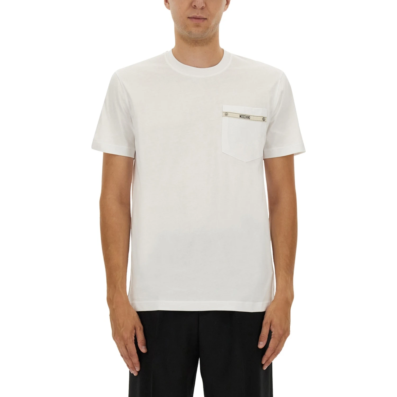 T-SHIRT WITH LOGO RIBBON