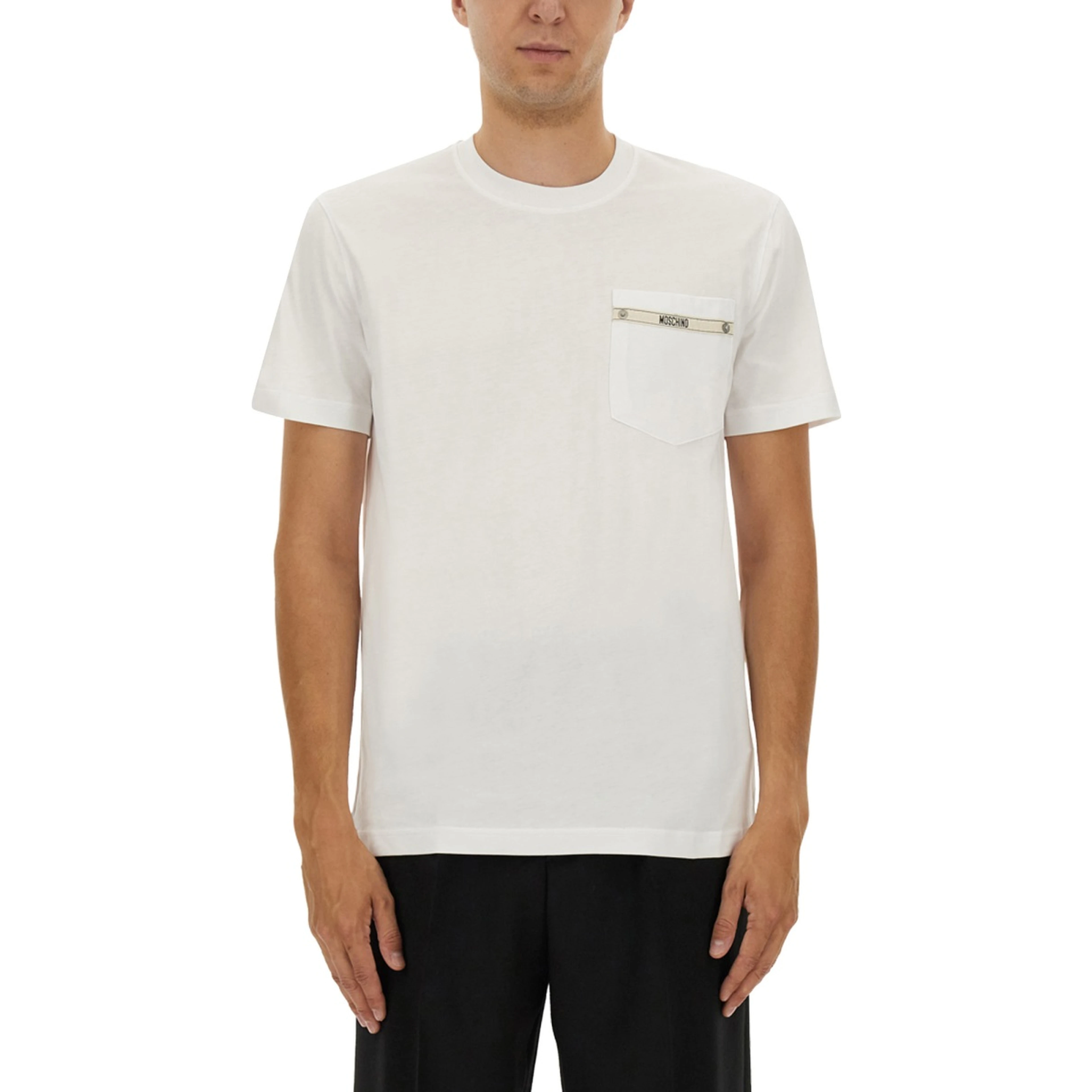 T-SHIRT WITH LOGO RIBBON