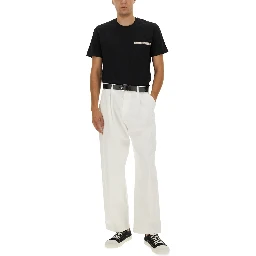 T-SHIRT WITH LOGO RIBBON