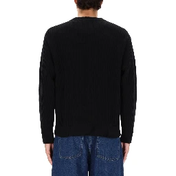RIBBED KNIT WITH FOX PATCH