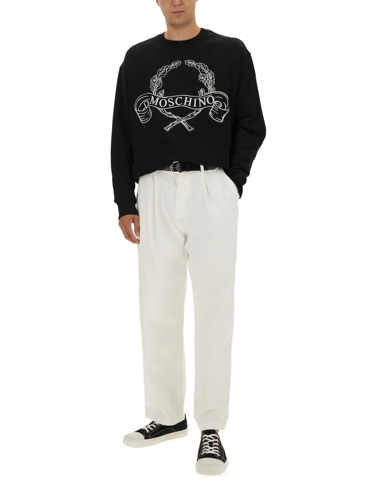 SWEATSHIRT WITH LAUREL CROWN LOGO EMBROIDERY alternative